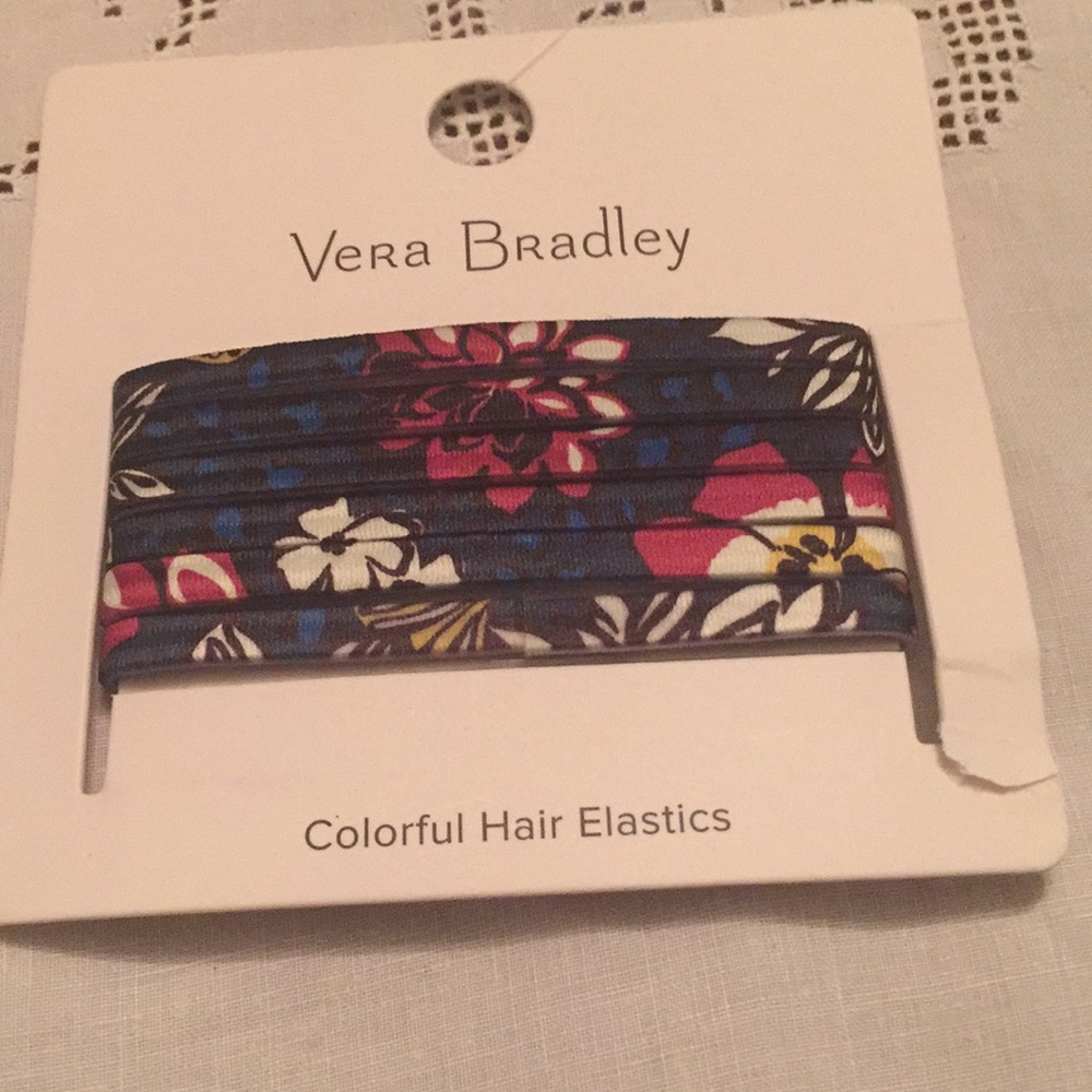 6 hair elastics from vera bradley - never used.